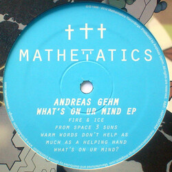 Andreas Gehm What's On Ur Mind EP USED VINYL 12INCH 33 S RPM EP