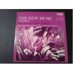 Luigi Nono / Kazuo Fukushima / Luciano Berio / Hans-Ulrich Lehmann / Symphony Orchestra Of Rome / Bruno Maderna The New Music, Volume 3 Vinyl LP USED