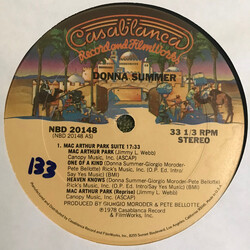 Donna Summer Mac Arthur Park Suite USED VINYL 12INCH 33 S RPM SINGLE SIDED