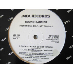 Sound Barrier Total Control USED VINYL 12INCH 33 S RPM SINGLE PROMO