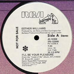 Esther Williams I'll Be Your Pleasure USED VINYL 12INCH PROMO 33 S RPM