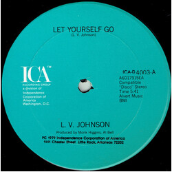 L. V. Johnson Let Yourself Go / It's Not My Time USED VINYL 12INCH 33 S RPM
