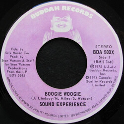 Sound Experience (2) Boogie Woogie / Where Has Your Love Gone USED VINYL 7INCH 45 RPM SINGLE