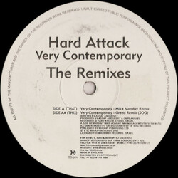 Hard Attack (2) Very Contemporary (The Remixes) USED VINYL 12INCH 33 S RPM