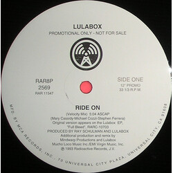 Lulabox Ride On USED VINYL 12INCH PROMO 33 S RPM