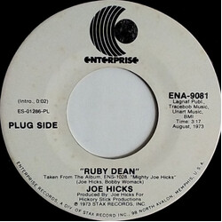 Joe Hicks Ruby Dean / Train Of Thought USED VINYL 7INCH 45 RPM PROMO