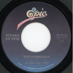 After The Fire Der Kommissar USED VINYL 7INCH 45 RPM SINGLE STYRENE