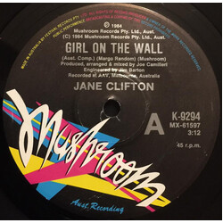 Jane Clifton Girl On The Wall USED VINYL 7INCH 45 RPM SINGLE
