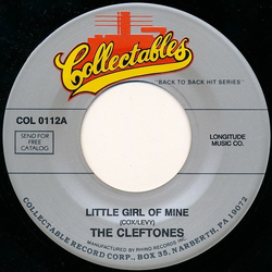 The Cleftones Little Girl Of Mine / See You Next Year Vinyl 7" USED