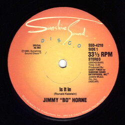Jimmy "Bo" Horne Is It In (Special Re-Mix) / I Wanna Go Home With You USED VINYL 12INCH 33 S RPM
