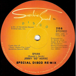 Jimmy "Bo" Horne Spank (Special Disco Re-Mix) USED VINYL 12INCH 45 RPM STEREO