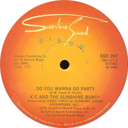 KC & The Sunshine Band Do You Wanna Go Party USED VINYL 12INCH 45 RPM STEREO