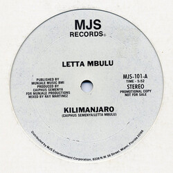 Letta Mbulu Kilimanjaro USED VINYL 12INCH 33 S RPM PROMO STEREO