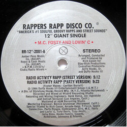 MC Fosty & Lovin' C / Arcade Gang / Rich Cason Radio Activity Rapp / Radio Activity Syndrome USED VINYL 12INCH 33 S RPM SINGLE