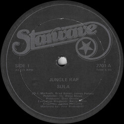 Sula (2) Jungle Rap USED VINYL 12INCH 33 S RPM