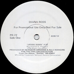 Diana Ross / Rick James Upside Down / Big Time USED VINYL 12INCH PROMO 33 S RPM