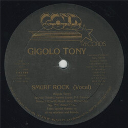Gigolo Tony Smurf Rock USED VINYL 12INCH 33 S RPM