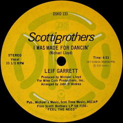 Leif Garrett I Was Made For Dancin' USED VINYL 12INCH 33 S RPM PROMO