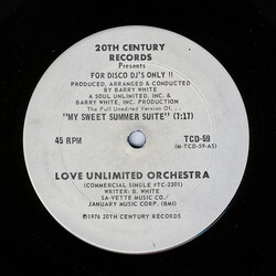 Love Unlimited Orchestra My Sweet Summer Suite USED VINYL 12INCH 45 RPM PROMO