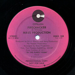 Mass Production Firecracker USED VINYL 12INCH 33 S RPM PROMO