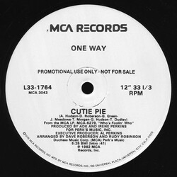 One Way Cutie Pie / Give Me One More Chance USED VINYL 12INCH SINGLE 33 S RPM PROMO