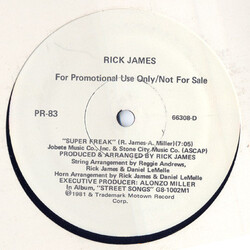 Rick James Super Freak USED VINYL 12INCH 33 S RPM PROMO