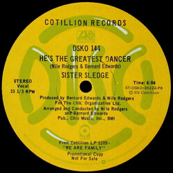 Sister Sledge He's The Greatest Dancer / We Are Family USED VINYL 12INCH 33 S RPM PROMO