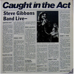 Steve Gibbons Band Caught In The Act Vinyl LP USED