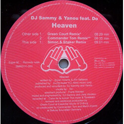 DJ Sammy / Yanou / Do Heaven USED VINYL 12INCH 33 S RPM 45 RPM