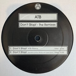 ATB Don't Stop! - The Remixes USED VINYL 12INCH 33 S RPM