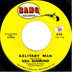 Neil Diamond Solitary Man USED VINYL 7INCH 45 RPM SINGLE