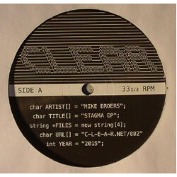Mike Broers Stagma EP USED VINYL 12INCH 33 S RPM EP