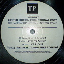 Phusion / Bump & Flex Get Free / Long Time Coming USED VINYL 12INCH LIMITED EDITION TEST PRESSING PROMO