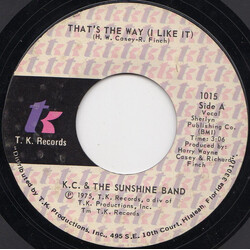KC & The Sunshine Band That's The Way (I Like It) USED VINYL 7INCH 45 RPM SINGLE