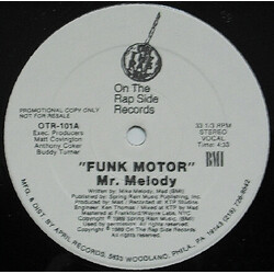 Mr. Melody (3) Funk Motor USED VINYL 12INCH 33 S RPM PROMO