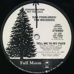 Dan Fogelberg / Tim Weisberg Tell Me To My Face USED VINYL 12INCH 33 S RPM PROMO