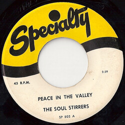 The Soul Stirrers Peace In The Valley / Jesus Gave Me Water USED VINYL 7INCH SINGLE REISSUE