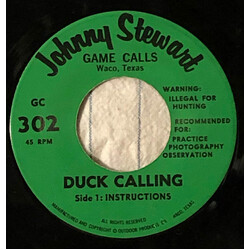 Johnny Stewart (4) Duck Calling USED VINYL 7INCH 45 RPM