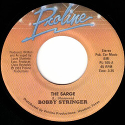 Bobby Stringer The Sarge USED VINYL 7INCH 45 RPM STEREO