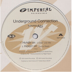 Underground Connection / Abi Holdin On USED VINYL 12INCH 33 S RPM