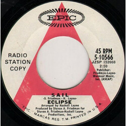 Eclipse (80) Sail / For All The World To See USED VINYL 7INCH 45 RPM PROMO STYRENE