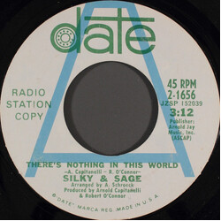 Silky & Sage There's Nothing In This World USED VINYL 7INCH 45 RPM PROMO
