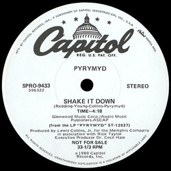 Pyrymyd / Donna Washington Shake It Down / First Things First USED VINYL 12INCH 33 S RPM PROMO