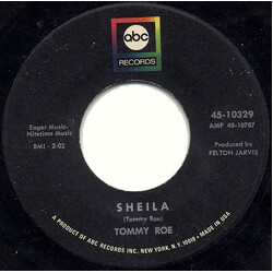 Tommy Roe Sheila USED VINYL 7INCH 45 RPM SINGLE REPRESS