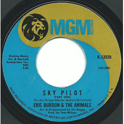 Eric Burdon & The Animals Sky Pilot USED VINYL 7INCH 45 RPM REPRESS STYRENE