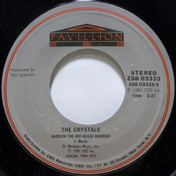 The Crystals / The Ronettes Rudolph The Red-Nosed Reindeer / I Saw Mommy Kissing Santa Claus USED VINYL 7INCH 45 RPM SINGLE REISSUE STYRENE STEREO