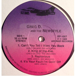 Greg D. & The Newstyle Greg D. And The Newstyle Vinyl LP USED