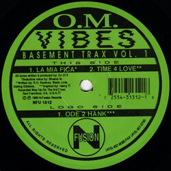 O.M. Vibes Basement Trax Vol. 1 USED VINYL 12INCH 33 S RPM
