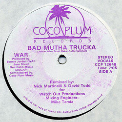 War Bad Mutha Trucka USED VINYL 12INCH 33 S RPM