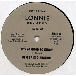 Best Friend Around It's So Good To Know USED VINYL 12INCH 33 S RPM REISSUE